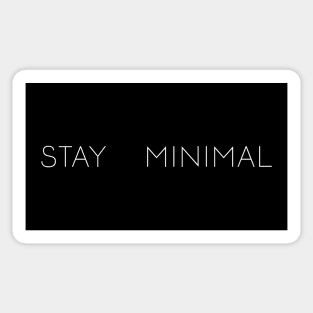 stay minimal Sticker